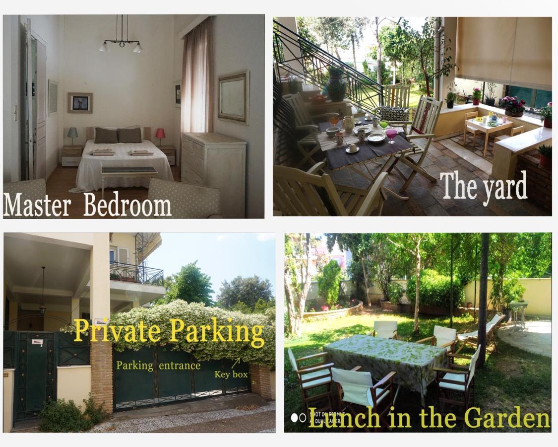 Independent Entrance Apt - 130M2 - Garden - Private Parking Leilighet Athen Eksteriør bilde