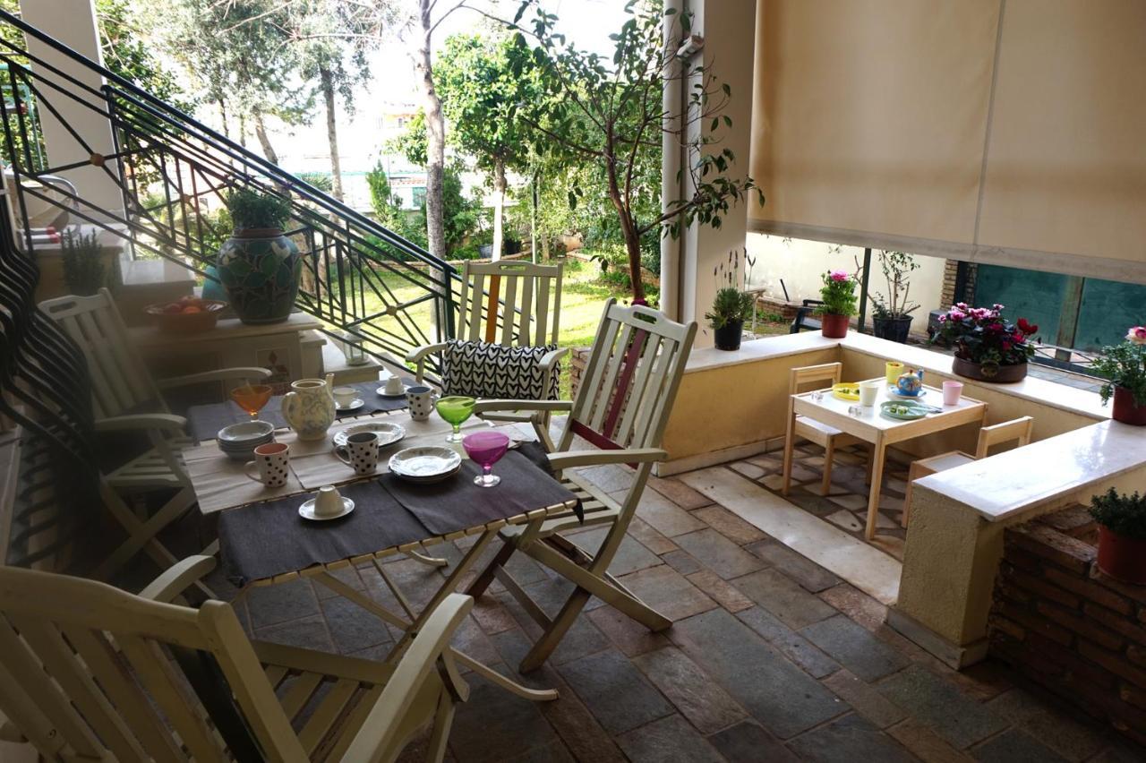 Independent Entrance Apt - 130M2 - Garden - Private Parking Leilighet Athen Eksteriør bilde